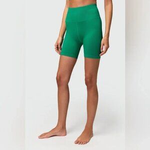 NWT Spiritual Gangster Love Sculpt 5” High-Rise Biker Shorts in Jade